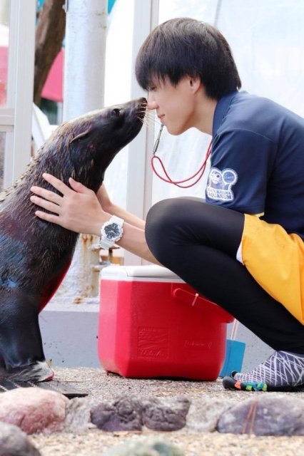 帥哥飼育員!搞怪吉祥物?個性十足 #桂濱水族館