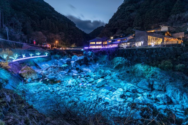 Bluest Niyodo Blue at night