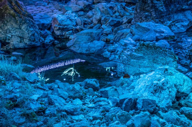 Bluest Niyodo Blue at night