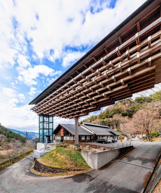 Sublime gravity-defying architecture in Yusuhara Town
