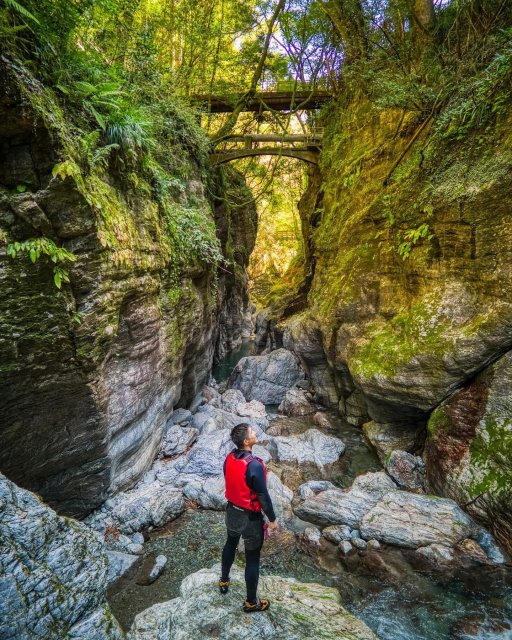 Experience canyoning at a hidden gorge
