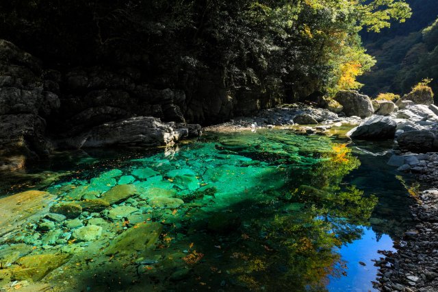 In search of treasure at Yasui Gorge