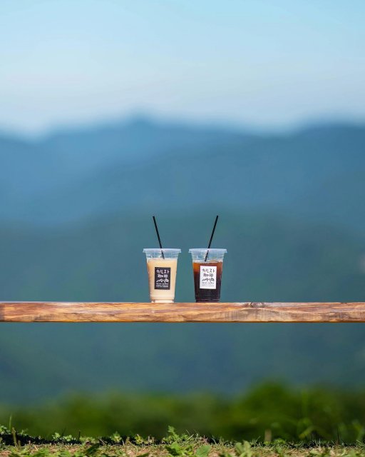 Delicious coffee and friendly cows...up in the sky!