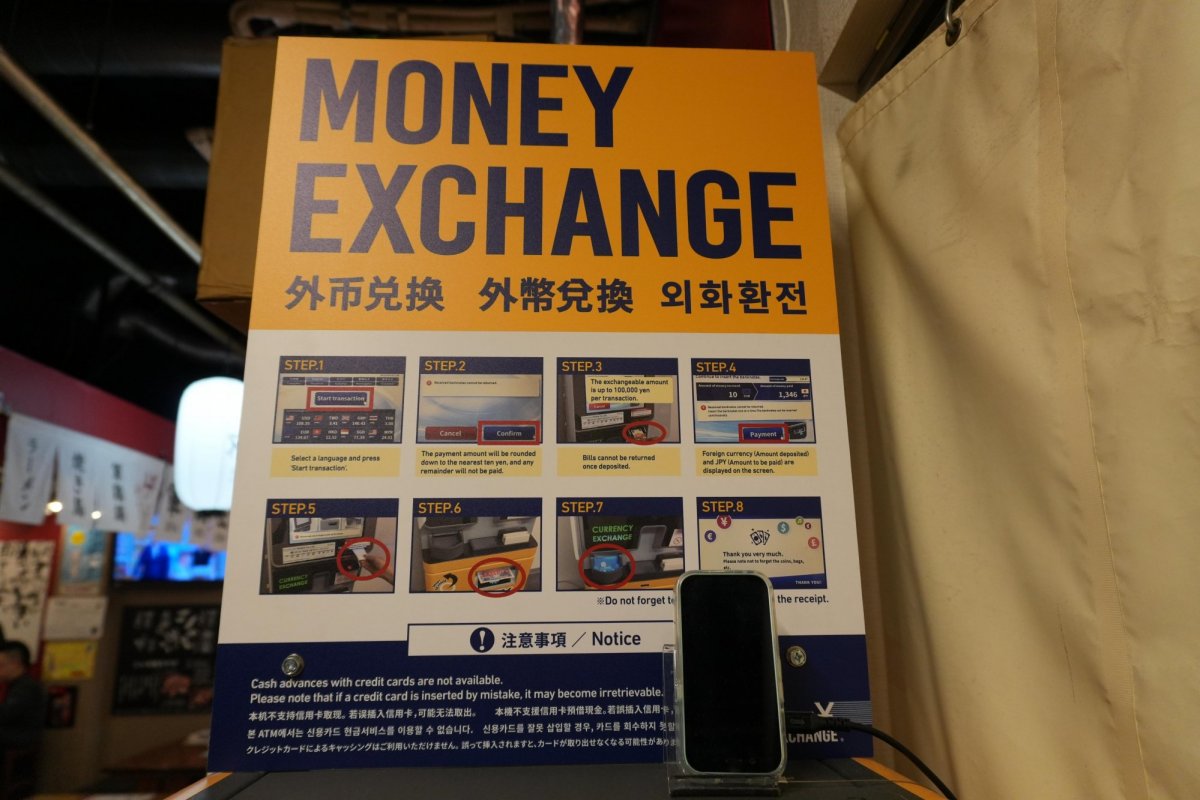 Currency exchange locations